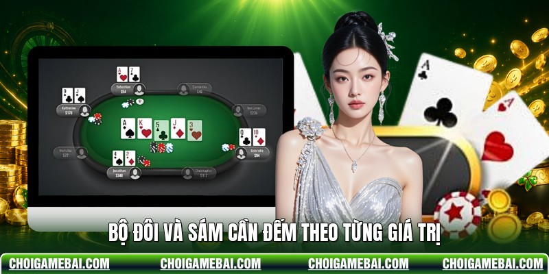 Bộ đôi và sám cần đếm theo từng giá trị