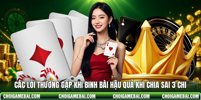 Các Lỗi Thường Gặp Khi Binh Bài Hậu Quả Khi  Chia Sai 3 Chi