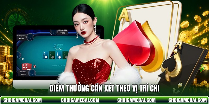 Điểm thưởng cần xét theo vị trí chi