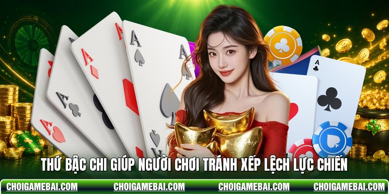 Thứ bậc chi giúp người chơi tránh xếp lệch lực chiến